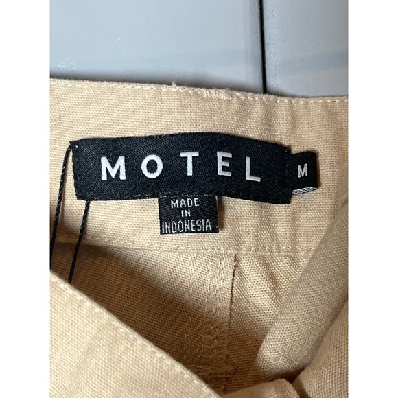 MOTEL Women's Wide Leg Cargo Pants, Size M, Khaki, NWT - Picture 5 of 6